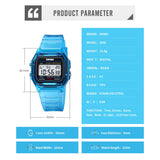 SKMEI 2056 Electronic Watch Men Women Fashion Waterproof Sport Calendar Date Wristwatch Countdown Clock Boy Girl Reloj Masculino