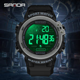 Sanda Top Brand New Men's Watches Outdoor Sport Military Digital Watch 50m Waterproof Wristwatch For Men Clock Relogio Masculino