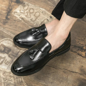 Classic Men's Casual Loafers Driving Shoes Moccasin Fashion Male Comfortable Autumn Leather Shoes Men Lazy Tassel Dress Shoes