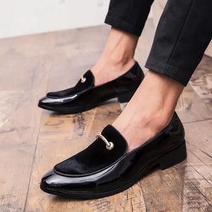 New Men Dress Shoes Shadow Patent Leather Luxury Fashion Groom Wedding Shoes Men Luxury italian style Oxford Shoes Big Size H293