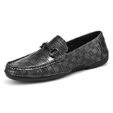 Fashion Genuine Men Leather Casual Shoes Luxury Brand Lightweight Breathable Loafers Moccasins Comfort Slip-on Men Driving Shoes