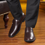 Luxury Business Oxford Leather Shoes Men Breathable Rubber Formal Dress Shoes Male Office Wedding Flats Footwear Mocassin