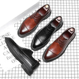 Men Oxfords Fashion Dress Shoes Male Lace Up Formal Business Shoes Casual Loafers Wedding Shoes Party Footwear