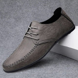 Leather Men Shoes Fashion Formal Men Shoes Moccasins Italian Breathable Male Driving Shoes Black Plus Size 38-47