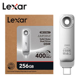 Lexar JumpDrive Solid State Dual Drive D50E USB 3.2 Type-C Flash Drive Max 400Mb/s Read 128G 256GB Pendrive for iPhone 15 Tablet