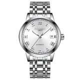 Men Luxury Wrist Watch Mechanical Watch Waterproof Hollow Watch Men Skeleton Gold Crystal Dial Stainless Steel Automatic Watch