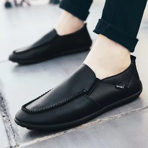 Mens Luxury Casual PU Leather High-quality Leisure Tooling Shoes Comfortable Inside Handmade Trend Fashion Shoes Size 39-44