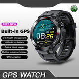 LIGE GPS New Smart Watch Men Outdoor Sports Fitness Bracelet Blood Pressure Clock IP68 Waterproof Smartwatch  For Android IOS