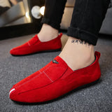 Men's Loafers Shoes Comfortable Slip-on Casual Shoes Men Black Flats Breathable Social Shoe Male Driving Footwear