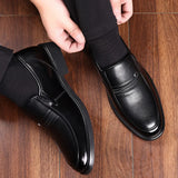 Men Flat/5cm Dress Shoes Formal Leather Elevator Shoes Height Increase Shoes Men's Business Wedding Oxfords Zapatos De Hombre