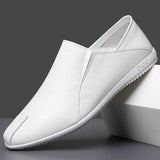 Soft Leather Solid Color Men's Dress Shoes Fashion Casual New Designer Light Spring Autumn Loafers Male Wear Resistance Shoe Men
