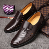 Luxury Business Oxford Leather Shoes Men Breathable Rubber Formal Dress Shoes Male Office Wedding Flats Footwear Mocassin