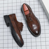 Men Business Formal Shoes Man Oxford Casual Shoes Men Brand Black Classic Comfortable Fashion Derby Shoes Luxury Leather Shoes