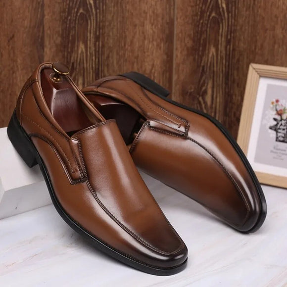 Classic Business Men's Dress Shoes Fashion Elegant Formal Wedding Shoes Men Slip on Office Oxford Shoes for Men Mens Dress Shoes