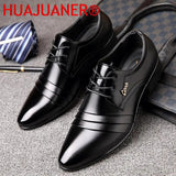 New Fashion Mens PU Leather Shoes Wedding Business Dress Nightclubs Oxfords Breathable Working Lace Up Shoes