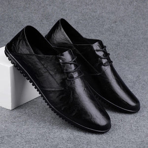 Men's Casual Shoes Leather Shoes for Men Business Casual Dress Shoe Lace Up Formal Party Men Shoes Comfortalbe All-match Oxfords