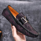 BEARCLUB Men Natural Leather Shoes Casual Loafers Slip-on Business Dress Shoes Comfortable Driving Footwear Zapatos De Hombre