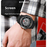 SYNOKE Electronic Watch For Mans Sport Watch Multifunction Sports Waterproof Luminous LED Digital Watch Boy Student Fashion