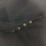 ENSHIR Silver Plated Face Shaped Bracelet for Women Men Vintage Jewlery Gifts Wholesale