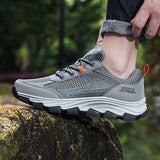 Men Hiking Shoes Waterproof Leather Men's Shoes 2023 New Outdoor Wear-resistant Training Sneakers Man Sneakers Non-Slip Casual