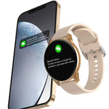 AMOLED New Women Bluetooth Call Smart Watch HeartRate Blood Pressure Monitoring Smartwatches IP67 Waterproof Men Smartwatch+Box