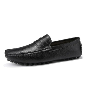 Genuine Leather Men Shoes Luxury Brand Formal Casual Mens Loafers Moccasins Soft Breathable Slip on Boat Shoes Plus Size 39-50