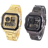 Men Watches Waterproof Military Sports Watch Stainless Steel Business Digital Watch LED Alarm Clock Sport Wristwatch Relogio