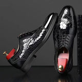 Oxfords Shoes for Men Black Business Lace-up Pu Mens Dress Leather Shoes Wedding Man Shoe Spring/autumn