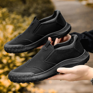 Men's Outdoor Work Shoes Comfortable Sports Shoes Breathable Men's Casual Shoes Handmade Leather Men's Versatile Driving Shoes