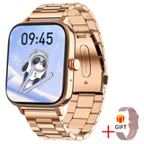 LIGE 2023 Bluetooth Call Smart Watch Men 1.69 Inch Full Touch Sport Fitness Watch Heart Rate Waterproof Men Smartwatch Women+Box