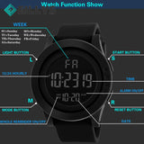 Led Digital Display Watch Sport Outdoor Chronograph Watch 50m Waterproof Multi-function Electronic Men Wristwatch Часы Мужски