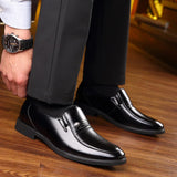 British Style Decent Soft Leather Shoes Mens Footwear 2023 Fall  Business Formal Dress Shoes Elegant Suit Office Shoes