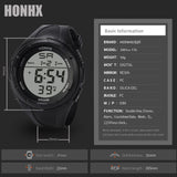 Men Sport Led Watches Men Digital Clock Multi-functional Rubber Watch Athlete Electronic Watch For Men Reloj Hombre