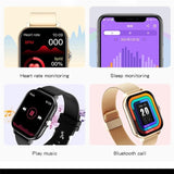 2023 New Women Smart watch Men 1.69" Color Screen Full touch Fitness Tracker Men Call Smart Clock Ladies For Android IOS+BOX