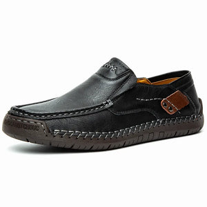 Leather Shoes for Men Soft Shoes Man Comfortable Casual Men Loafers Moccasins Driving Shoe Male Rubber Sole Big Size 38-48