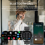 Lige Bluetooth Call Watch For Men Smart Watch AMOLED HD Screen Ai Smart Voice Body Temperature Detection Smartwatch 2023 Clock