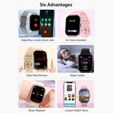 2023 CT2 Men Smart Watch Fitness Clock Sport Heart Rate Monitor Smartwatch Bluetooth Phone Call Music Playback Watches for Women