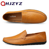 Genuine Leather Men Shoes Casual Italian Mens Loafers Moccasins Luxury Brand Formal Slip on Male Boat Shoes Zapatos De Hombre