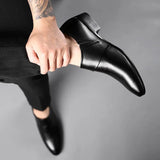 Formal Men's Shoes Elegant Mens Dress Casual Leather Men Loafers Luxury Brands 2023 Wedding Office Original Man Classic Shoes