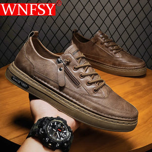 Wnfsy Men Casual Shoes Autumn Business Formal Shoes Men's Fashion Light Soft Soled Sneakers Men Loafers Shoes Zapatillas Hombre