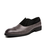 Classic Business Men's Dress Shoes Fashion Elegant Formal Wedding Shoes Men Slip on Office Oxford Shoes for Men Black Oxford