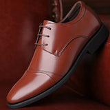 2023 New Men's Quality Cowhide Leather Shoes British Business Extra Size 38-46 Soft Leather Man Split Leather Dress Shoes