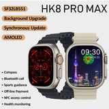 Amoled Screen HK8 Pro Max Smart Watch 49mm Strap Lock Wireless Charging Bluetooth Call Men Series 8 NFC Women Smartwatch 2023