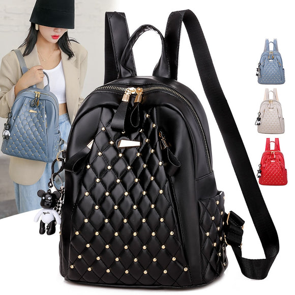 Vintage women backpack high quality leather backpack lady travel backpack shoulder bags school bags back pack mochila feminina