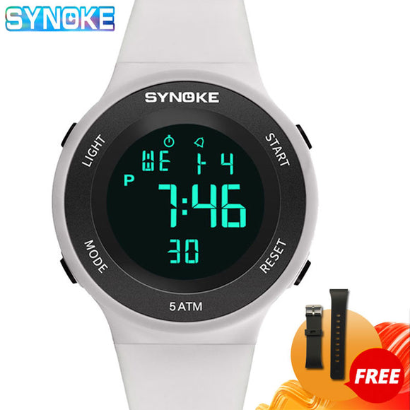 SYNOKE Watches Men LED Digital Watch Man 50M Waterproof Fashion Outdoor Sport Wristwatches Clock With Strap Relojes Hombre 2020