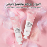 LAIKOU Japan Sakura Hand Cream Moisturizing Anti-chapping Repair Soften Skin Whitening Hand Cream Winter Anti-crack Skin Care