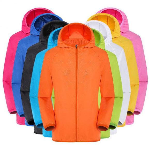 Men&Women Casual Jacket Windproof Ultra-Light Rainproof Windbreaker Fashion Best Outdoor Sports Rain Coat Protective Jacket New