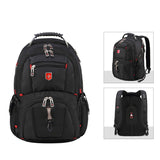 Waterproof Men&#39;s Swiss Backpack 15.6/17 Inch Laptop Backpacks School Travel Bags Large Capacity Business bagpack Mochila