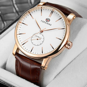 New Famous Luxury Brand Men&#39;s Watches Mechanical Movement Leather Strap Automatic Self-winding Clock Male Big Dial Wrist Watches
