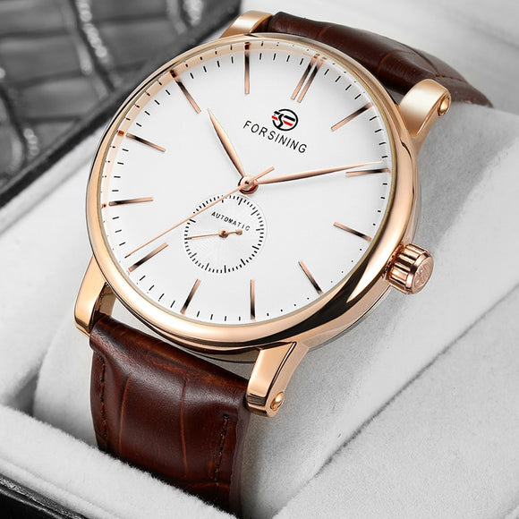 New Famous Luxury Brand Men's Watches Mechanical Movement Leather Strap Automatic Self-winding Clock Male Big Dial Wrist Watches